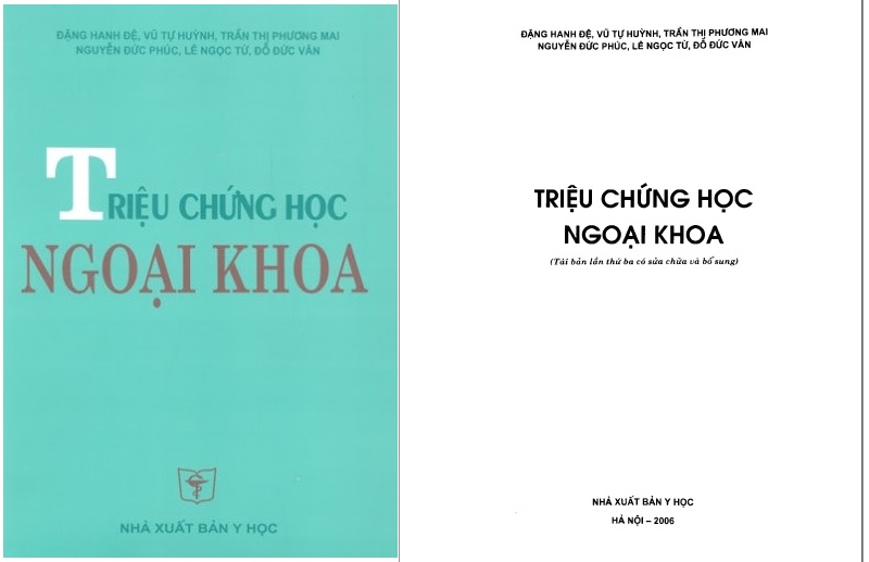 [PDF] Triệu chứng học ngoại khoa (bìa xanh rêu) – Đại học Y Hà Nội
